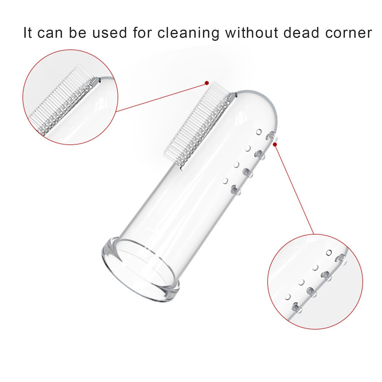 Baby Toothbrush Portable Multifunctional Silicone Toothbrush with Storage Box for Baby Girls and Boys