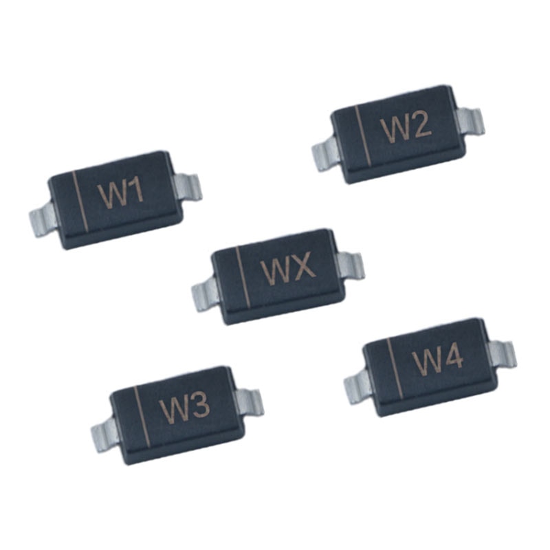 100Pcs SMD Zener Diode BZT52C9V1 WE BZT52C10 WF BZT52C3V0 W2 BZT52C3V9 W5 BZT52C4V7 W7 BZT52C6V8 WB BZT52C7V5 WC SOD-123