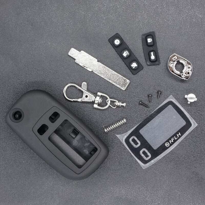 Hus nøglebremse  tw9010 nøgle etui nøglering til tomahawk  tw9010 tw9030 blade fob etui cover uslebne folde bil flip fjernbetjening