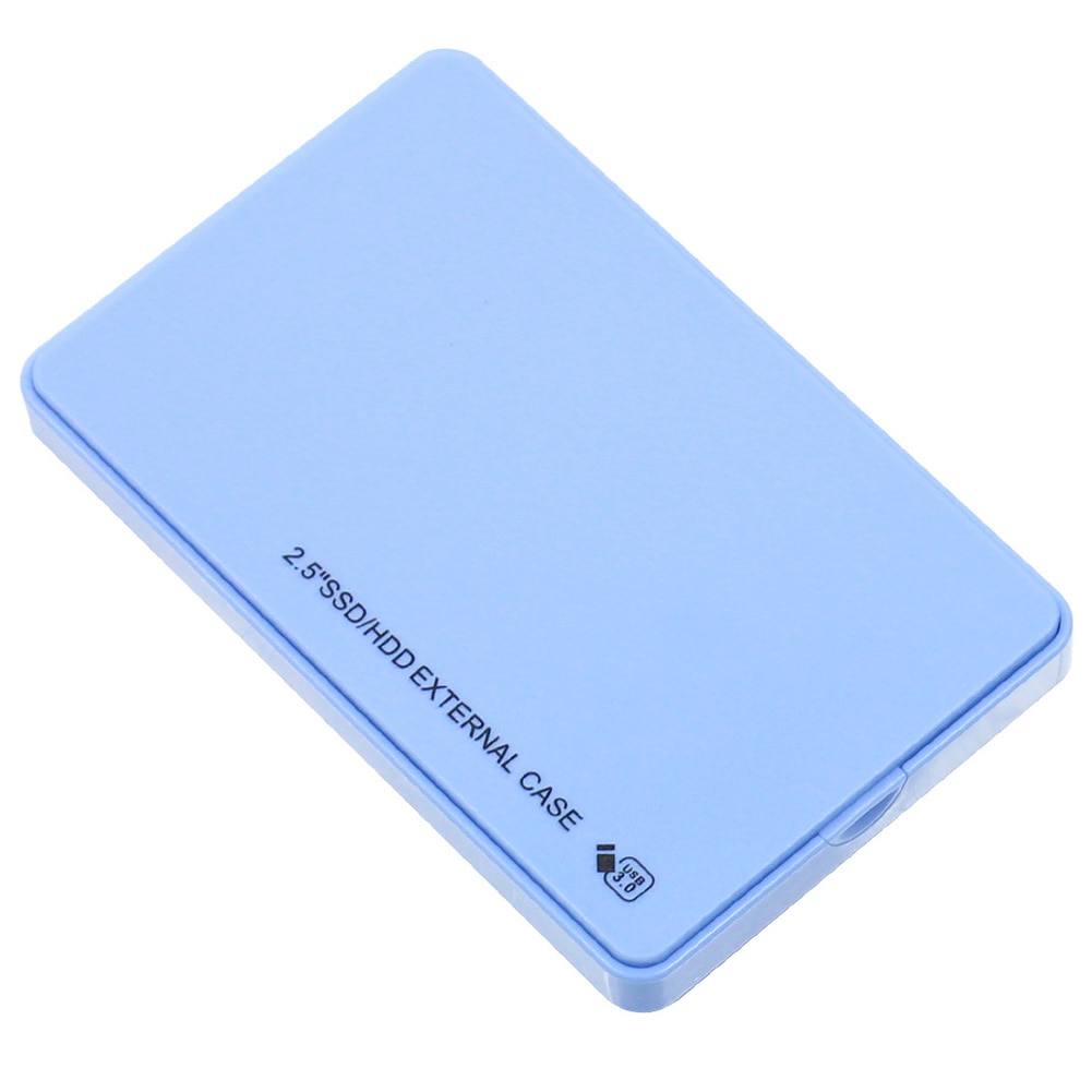 2.5Inch Ssd Hdd Externe Behuizing Usb 3.0 5Gbps Mobiele Harde Schijf Box Voor Laptop: Blauw