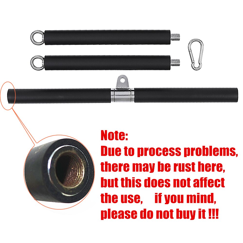 Fitness LAT Pull Down Bar Rotating Gym Handles for Pulley Cable Machine Attachments Resistance Band Training Pilates Workout Bar
