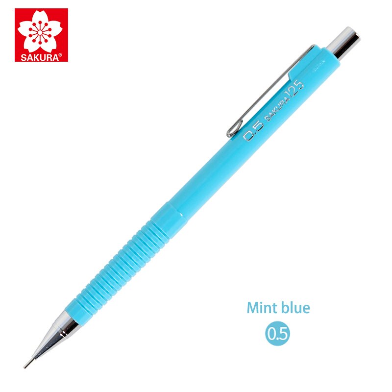 Macaron color Japanese SAKURA mechanical pencil XS-123/125 anti-breaking lead writing pencil 0.3/0.5mm: 0.5mm blue