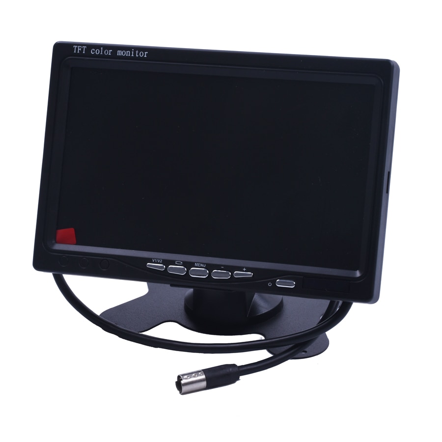 7 Zoll Farbe TFT LCD DC 12 V Auto-Monitor Rückansicht kopfstütze Anzeige Mit 2 Kanäle Video-eingang Für DVD VCD Umkehr kamera
