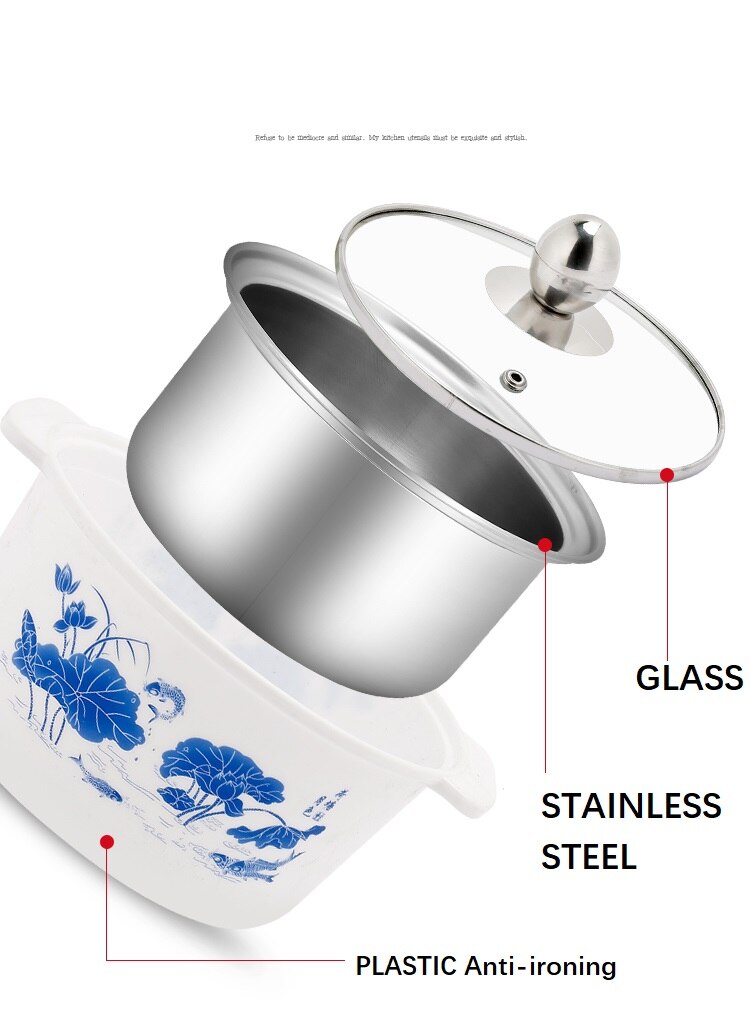 1PC Soup Pot Stainless steel Mini pot one person one pot Self-help Pot Rotating shop Induction Special Use