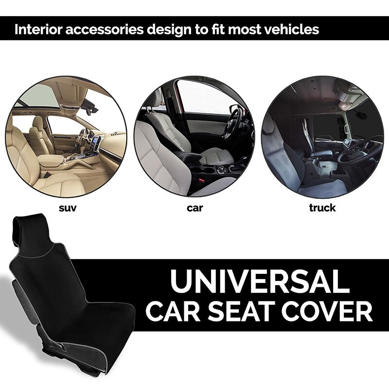 AUTOYOUTH-Funda de asiento de coche impermeable, protección negra, transpirable, de , para silla de oficina y coche, 1 unidad