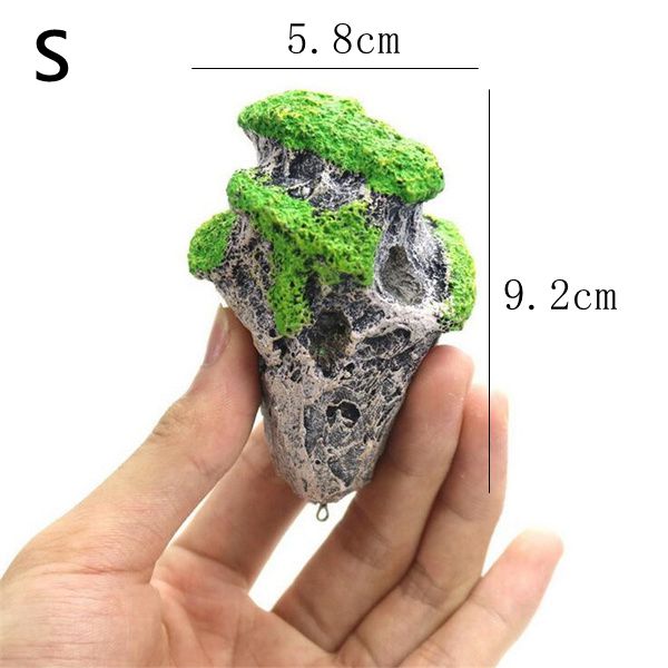 1PC Floating Rock Suspended Artificial Stone Aquarium Decor Fish Tank Decoration Floating Pumice Flying Rock Ornament S/M/L: S