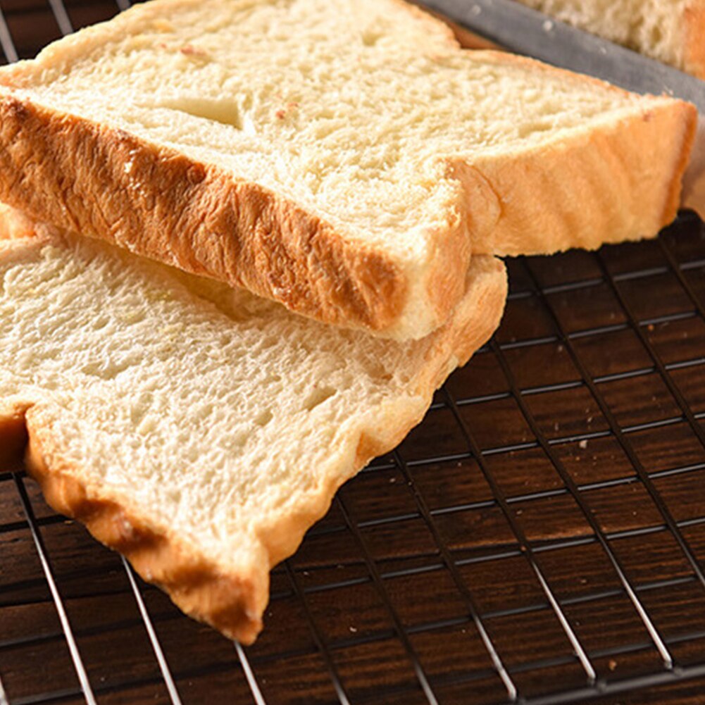 Rejilla de alambre de acero inoxidable, bandeja refrigerante para pastel, estante para comida, horno de cocina, Pizza, pan, barbacoa, galleta, soporte para galletas, estante