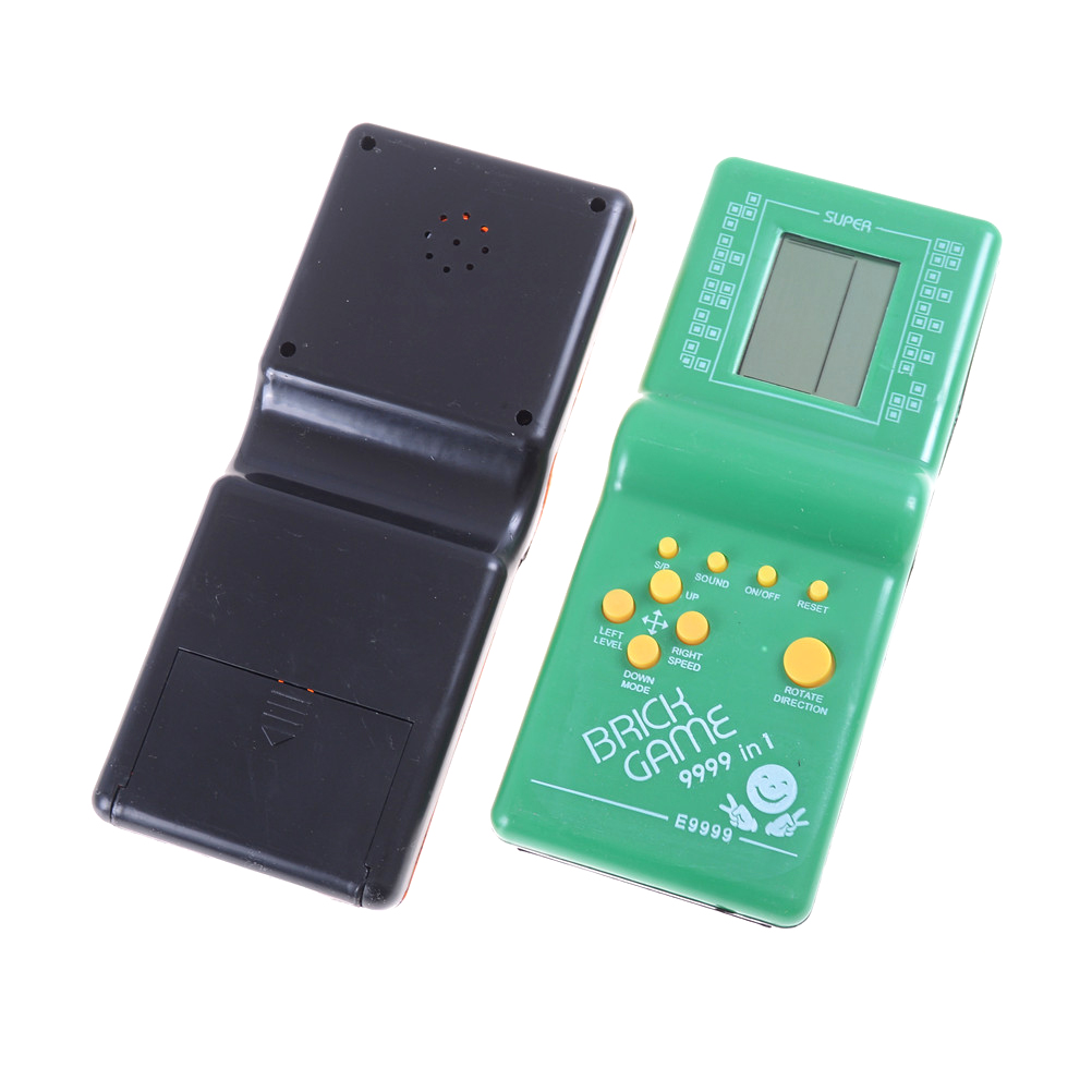 Classic Tetris Brick Game Handheld Game Machine Kids Game Machine with Game Music Playback without Battery