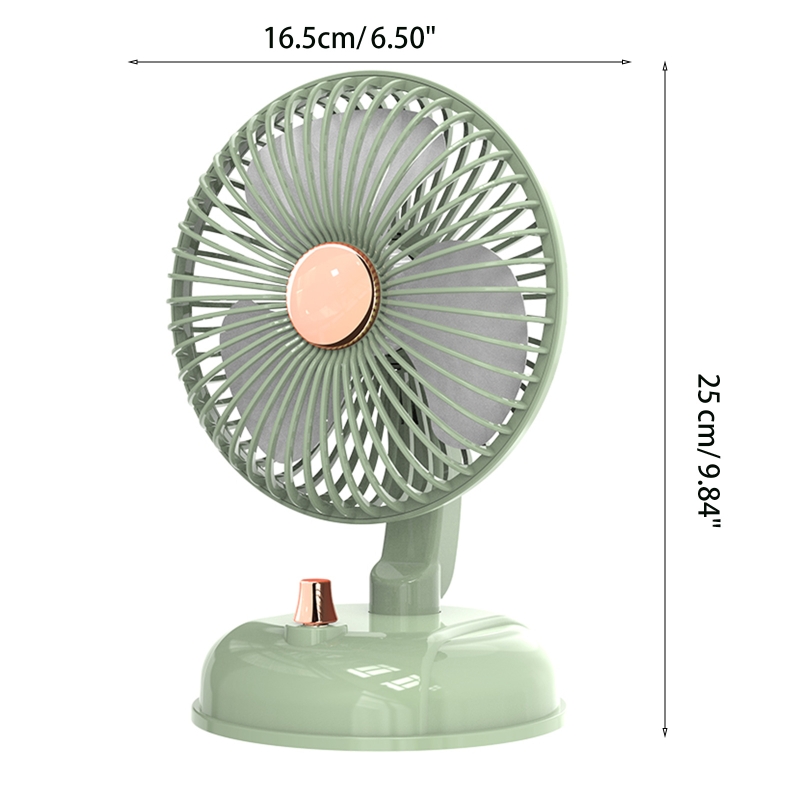 E8BA Oscillating Fan Desktop Fan Shaking Head USB Fan Stepless Wind Speed Low Noise Portable Version for Office Home
