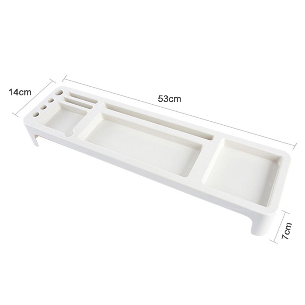 Plastic Desktop/stationary Organizer Table Storage Shelves Office Storage Organizer Computer Rack Keyboard Shelf For Phone