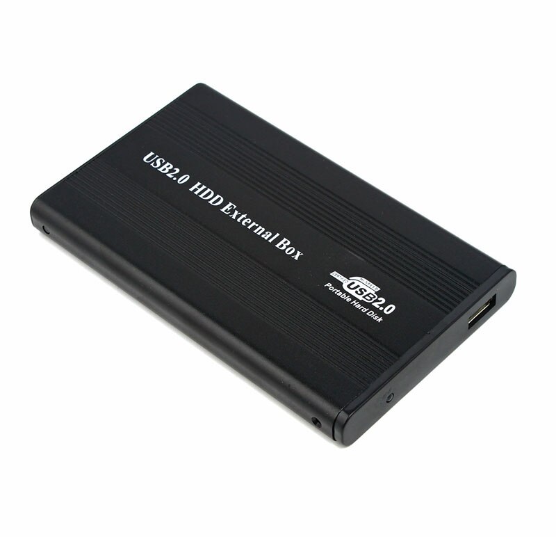 Usb 2.0 harddisk disk kabinett hdd ekstern boks sak caddie 2.5 &quot; ide hdd med ledet lys til stasjonær pc