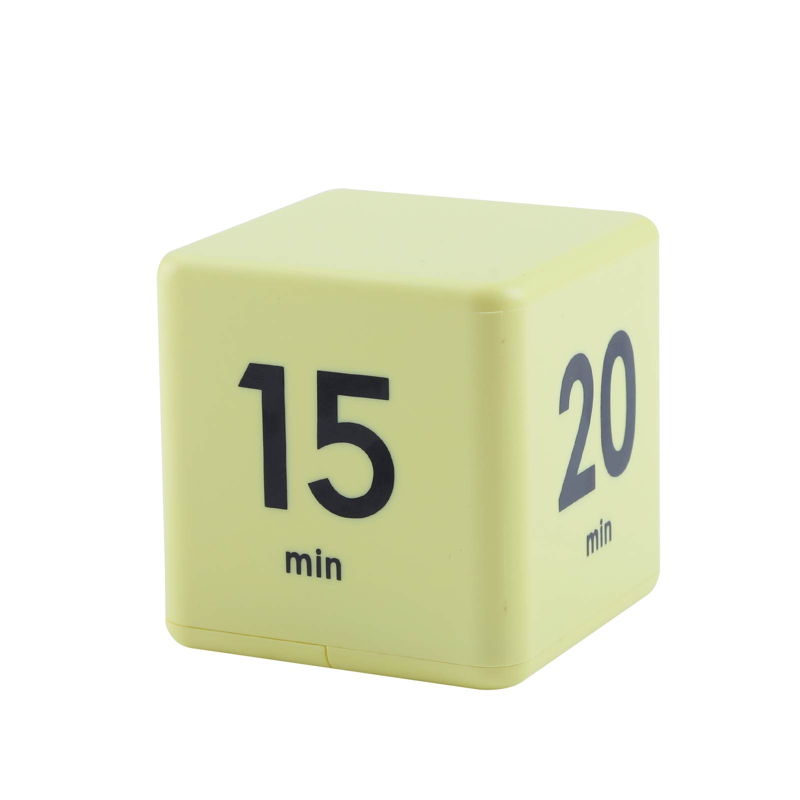Newest Cube Timer Flips To Pause The Countdown Preset Timer Practical Portable Time Management Tool Kitchen Accessories: Yellow