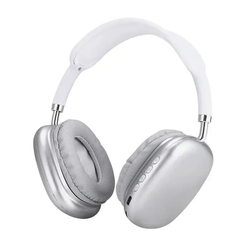 P9 Kabelloses Bluetooth-Headset, draussen-Sport, Spielen, kabellose Kopfhörer mit Mikrofon, Ohrhörer mit Geräuschunterdrückung, Bluetooth-Kopfhörer: Weiß