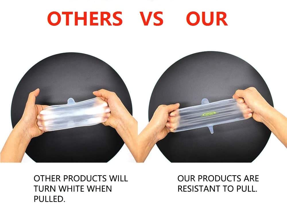Couvercles alimentaires extensibles en Silicone, Pack de 10, sans BPA, réutilisables, durables, pour le stockage des aliments, pour bols, blanc, violet