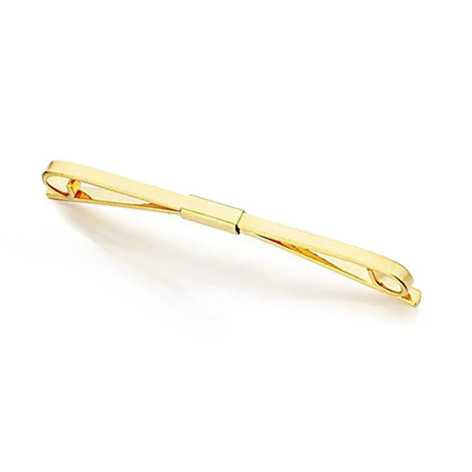 Hochwertige Kupfer-Kragen-Bar-Anstecknadel für Herren, goldfarben, zweifarbige Clips, Revers, -Brosche