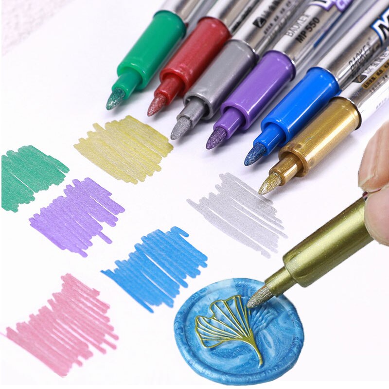 Forsegling voks stempel merke penn graffiti voksing farge markører gjør-det-selv kunst dekor brann maling segl spesiell sporing linje penner håndverk verktøy