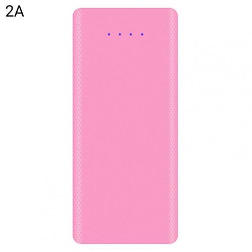 High 8x18650 Portable Charger Case Lightweight Portable Charger Case Multiple Circuit Protection for Cell Phone:  Pink 2