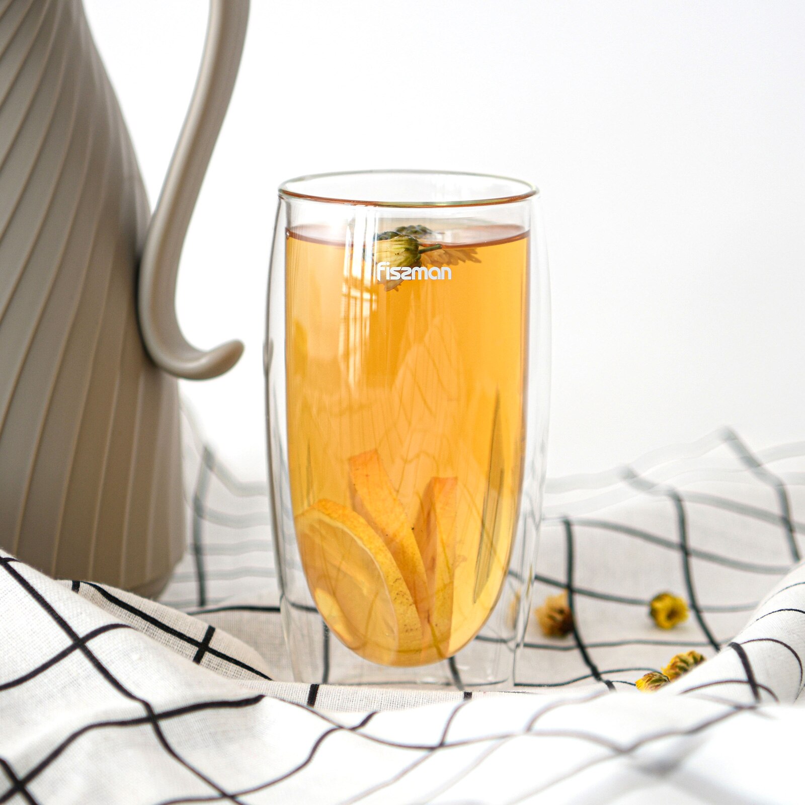 Fissman Hittebestendig Glas Cup Set-2pcs Frappe 350Ml Double Wall (Borosilicaatglas)