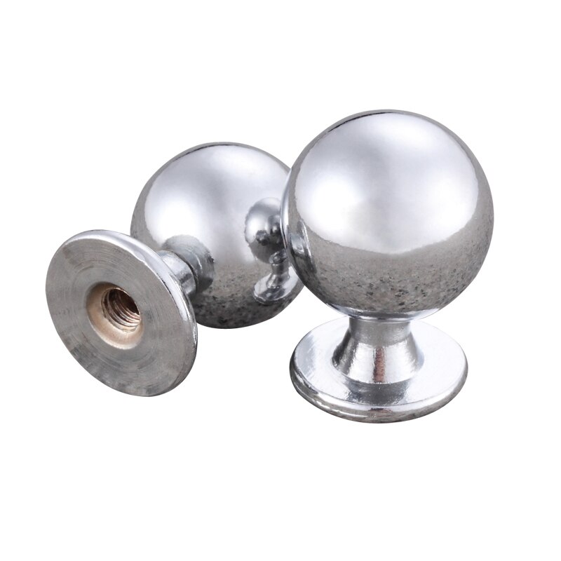 Myhomera skapknott solid metall skapavtrekkere skuffknotter møbelgarderobe rundt håndtak kjøkkendørbeslag mini sml: 15mm