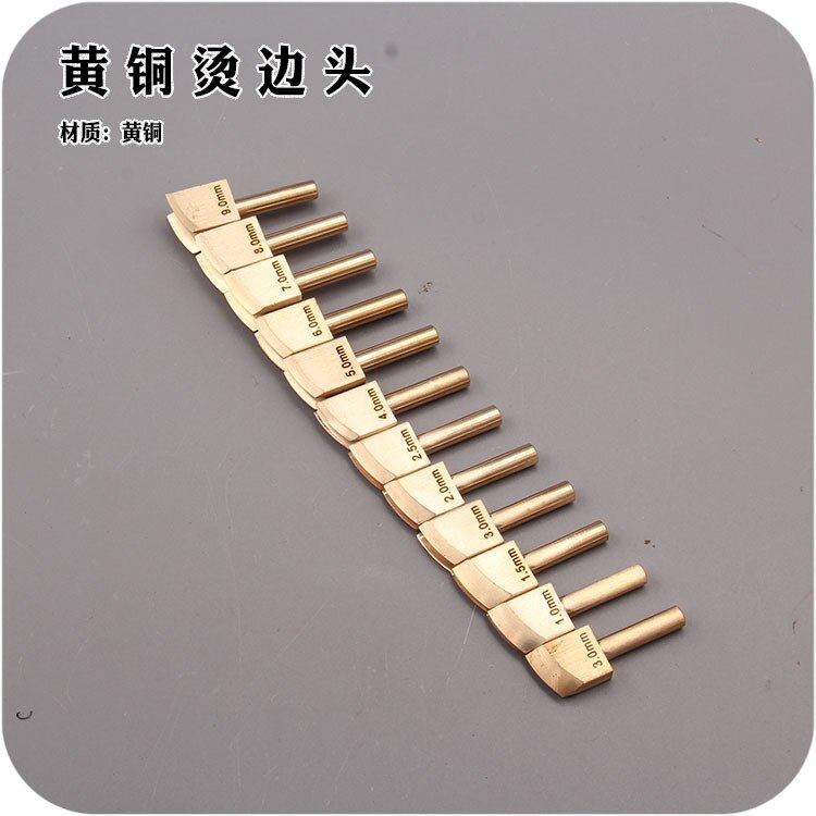 Single Line 1-9mm Leather Edge for Sealing DIY Tool Brass Soldering Iron Edge Marking Leathercraft Tool