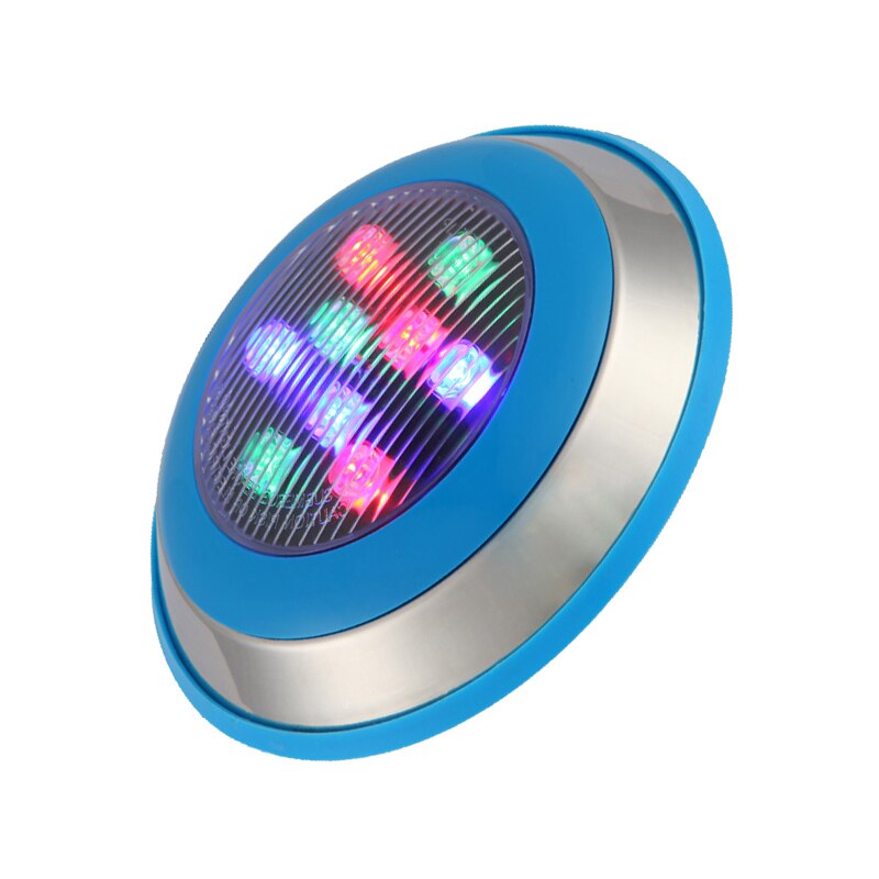 Led Swimming Pool Light AC12V 24V 6W Waterproof Decorative Stainless Steel LED Lamp for Swim SPA Lamps Pool Lighting: Colourful
