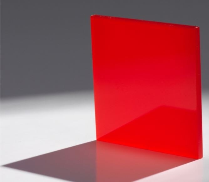 10 Stuks 100X100Mm Transparant Of Alle Kleur Acryl Plaat Plexglass Plaat 2,8Mm Dikte Zwart/Rood/Wit/Blauw En Meer: Red