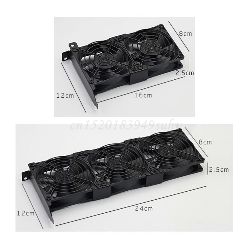 Universal VGA Cooler Dual 80mm Graphics Card Heatsink Double Three Fan GPU Radiator Partner Ultra High Speed Quiet