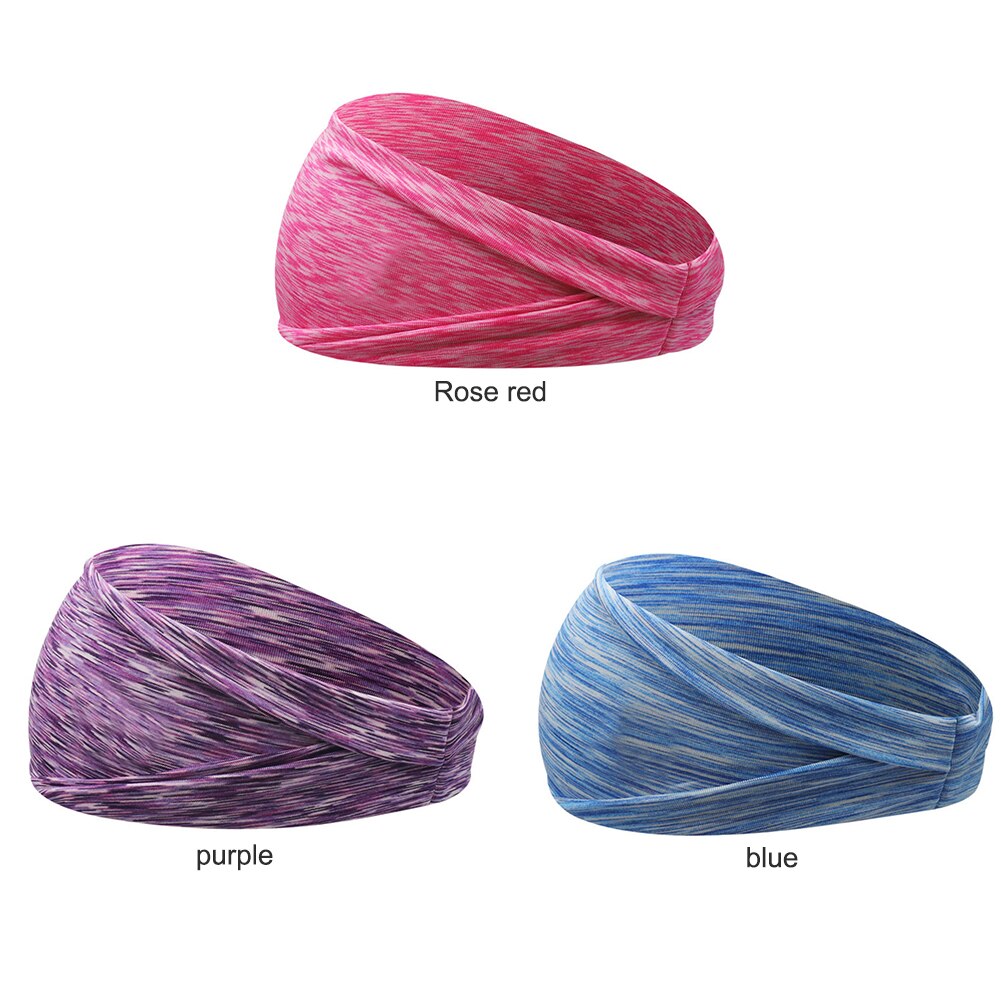 Cinta ancha para el pelo para mujer, diadema elástica para lavado de cara, ropa deportiva para Yoga