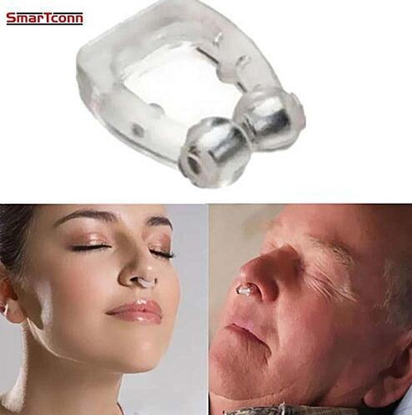 1ps Silicone Magnet Nose Clip Stop Snoring Anti Snore Device Sleeping Aid Apnea Guard Night Device Squeeze Toys