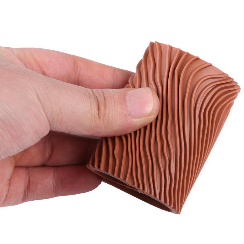 Gør-det-selv maleværktøj gummi træ åre fibre mønster væg maling træ åre gummi korn værktøj boligindretning