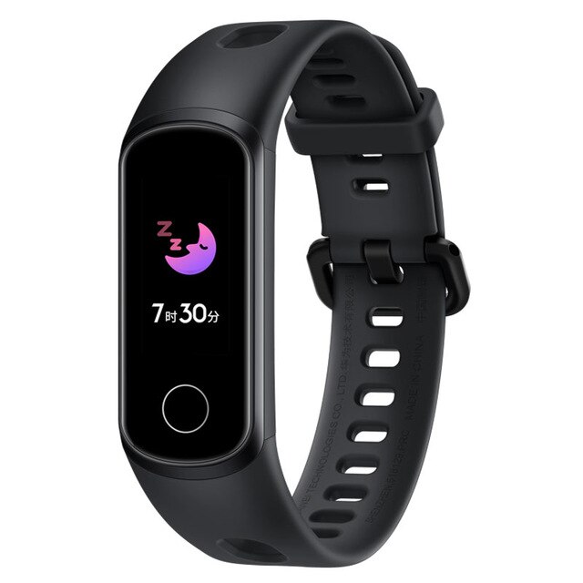Honor band 5i armband smart armband usb laddning musikkontroll sport fitness armband löparbana: Svart