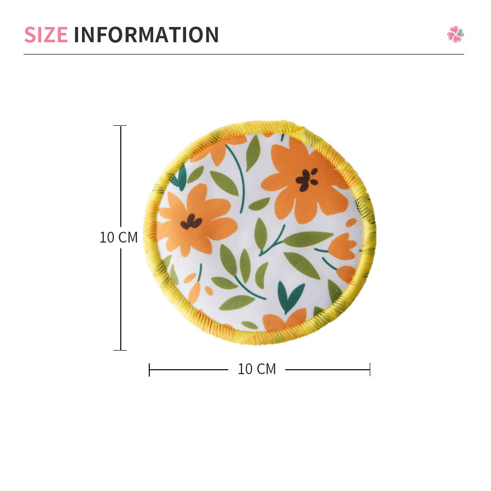Mora Mona 6 Stks/set Zacht Ademend Bamboevezel Verpleging Pads Wasbare Zoogcompressen Voor Borstvoeding Vrouwen En Borstvoeding