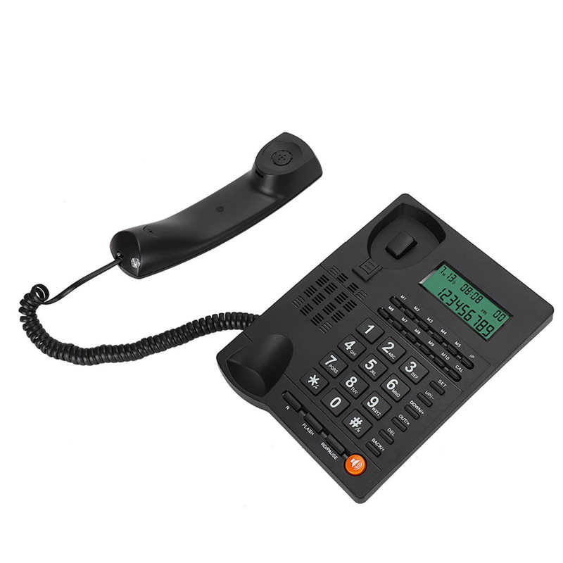Home Landline Phone Office Telephone Desktop Fixed Wired Phone with Caller ID Display Landline for Home Office Hotel Restaurant