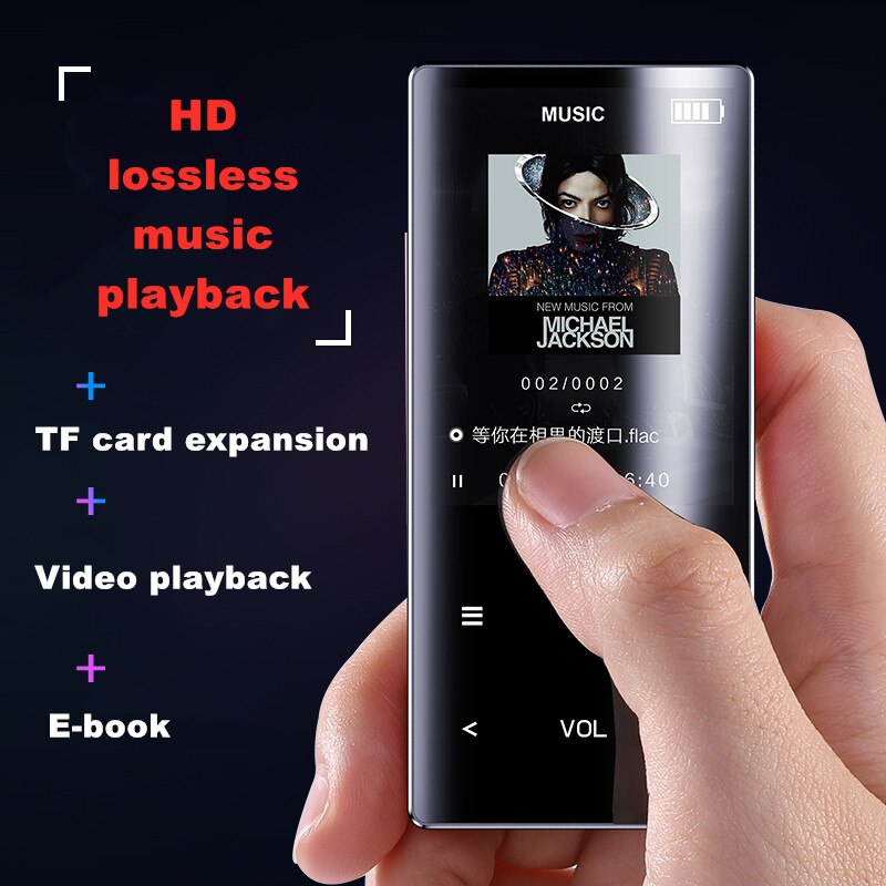 Nintaus  x2 lettore bluetooth  mp3 mp4 autosoitin kosketusnäyttö fm radio musiikki luento tallennin usb reproduktio mini urheilukävely