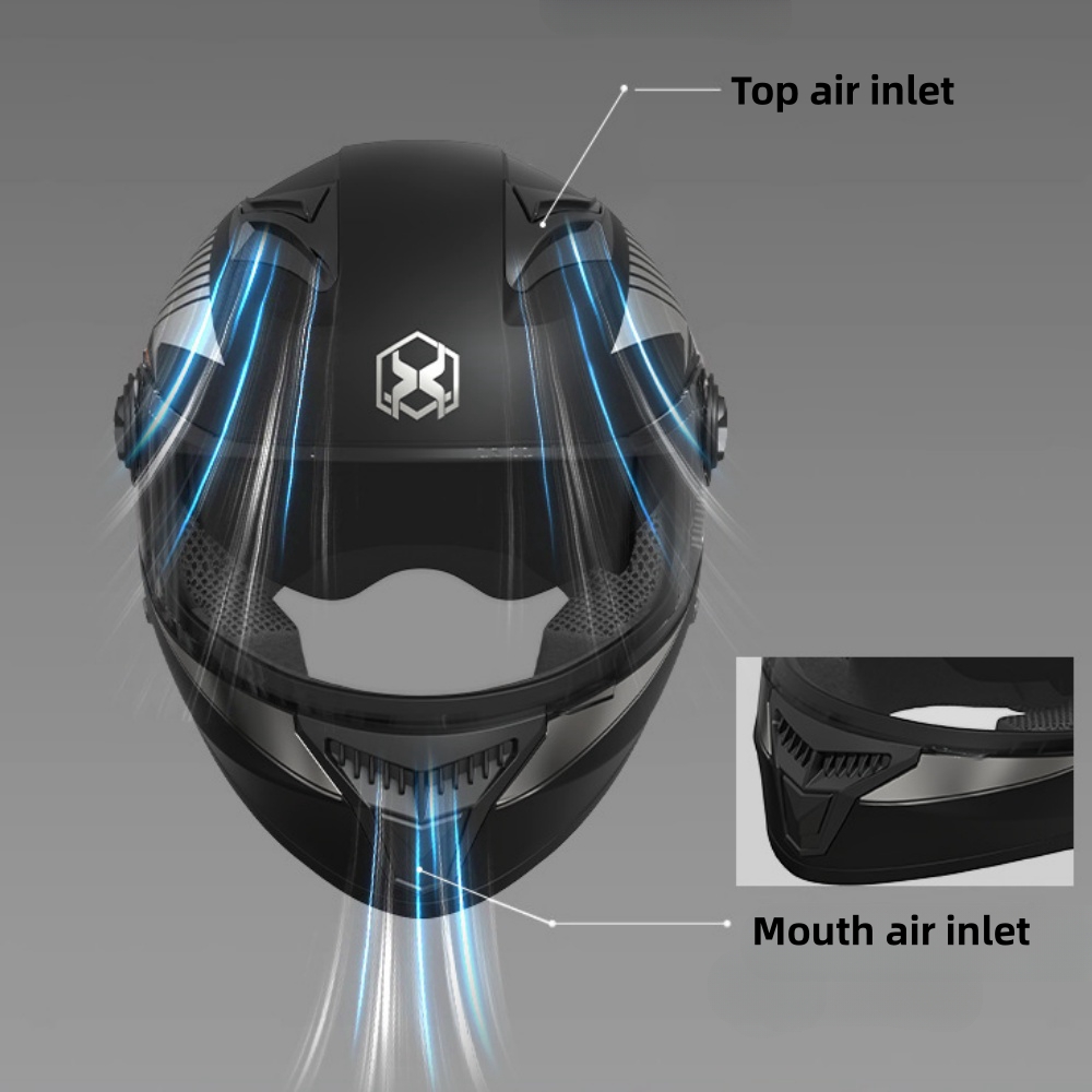 Electric Motorcycle Riding Helmet All Seasons Universal Motorcycle Full Helmet Winter Warm Head Protection Helmet
