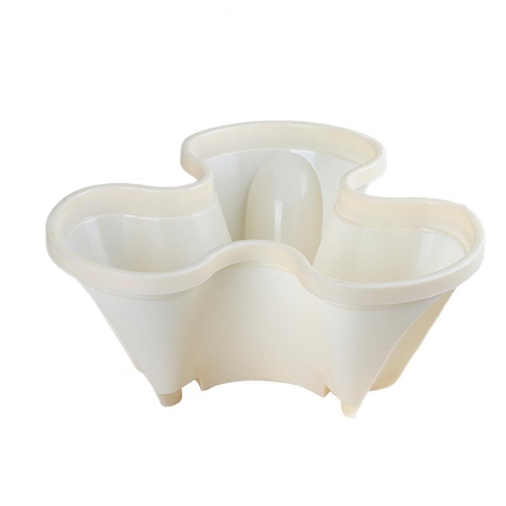 Stackable Flower Pot Non-slip Wide Application Plastic Sturdy Vertical Assorted Space-saving Planter Household Supplies: White