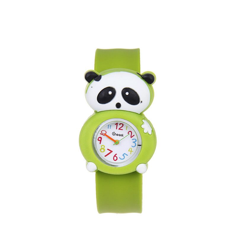 1 Pcs Children Kids Wrist Quartz Watch Silicone Strap Cute Cartoon Style Birthday FO