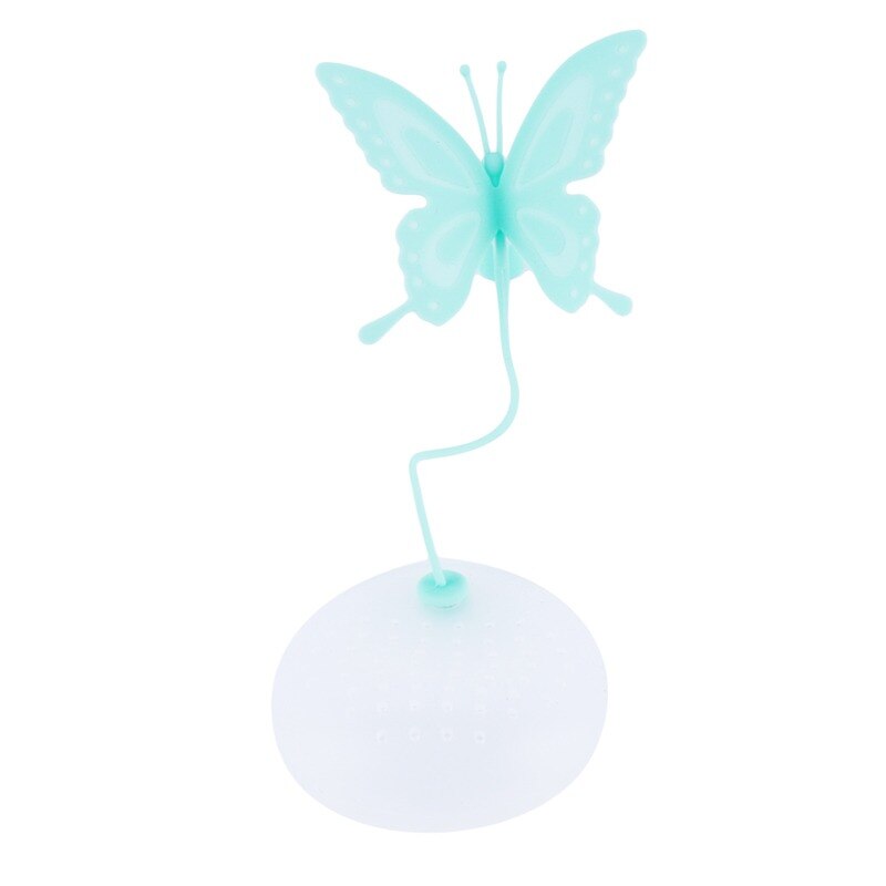 Tea Infuser Filter Strainer Butterfly Shaped Strainer Silicone Tea Bag Holder Reuseable Food Safe Filter Kitchen Accessories: Green