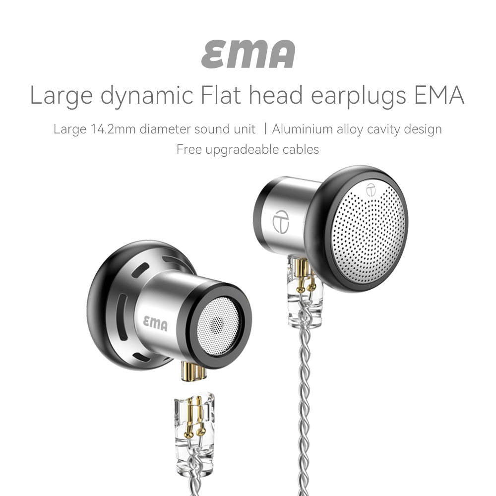 Nowy TRN EMA 14.2mm dynamiczny sterownik w ucho słuchawki Bass Metal płaska głowica wtyczka Earburd wymienny zestaw słuchawkowy T350 MT4 dla Xiaomi