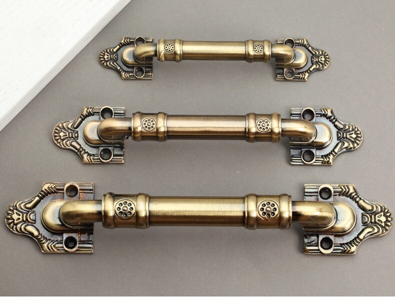 Arc Window Handle Bronze European Aluminum Alloy Cupboard Handl Furnitur Knob Cupboard Handl