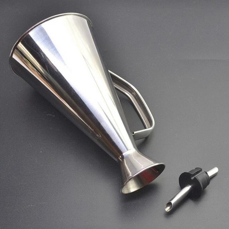 Stainless Steel Olive Oil Bottle Vinegar Sauce Seasoning Dispenser Condiment Storage Container for Kitchen