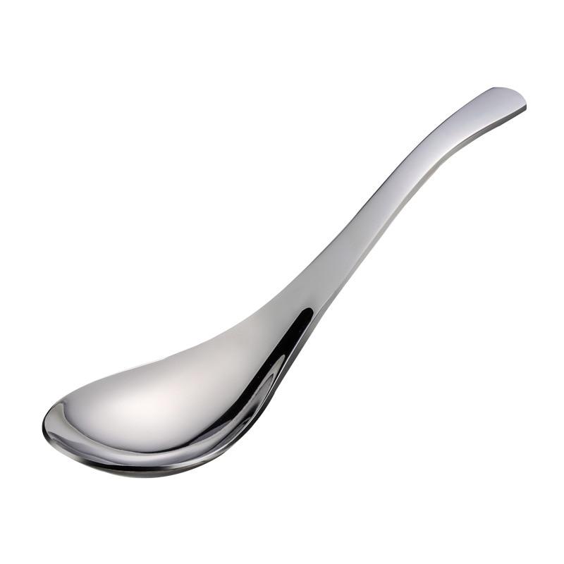 Cuillère à soupe en acier inoxydable, petite cuillère, épaisse et de grande capacité, créative