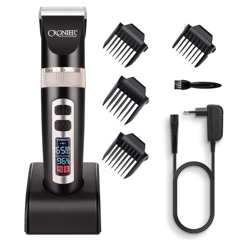 3-speed Barber hair clipper electric hair trimmer for men rechargable hair cutting machine adjustable cordless kits