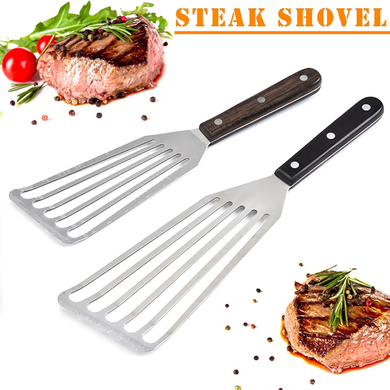 1 Pcs Sleuven Turner Vis Spatel Rvs Flexibele Keuken Barbecue Spatel Multifunctionele Vis Steak Paling Schop