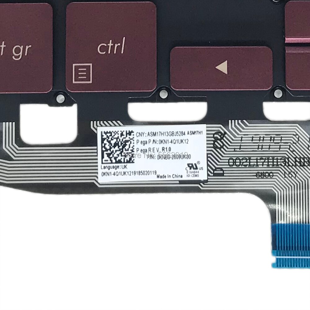 OVY backlit keyboard for ASUS zenbook UX391 UX391UA UK British IT Italiano red laptop keyboards ASM17H1 0KNB0 2609UK00