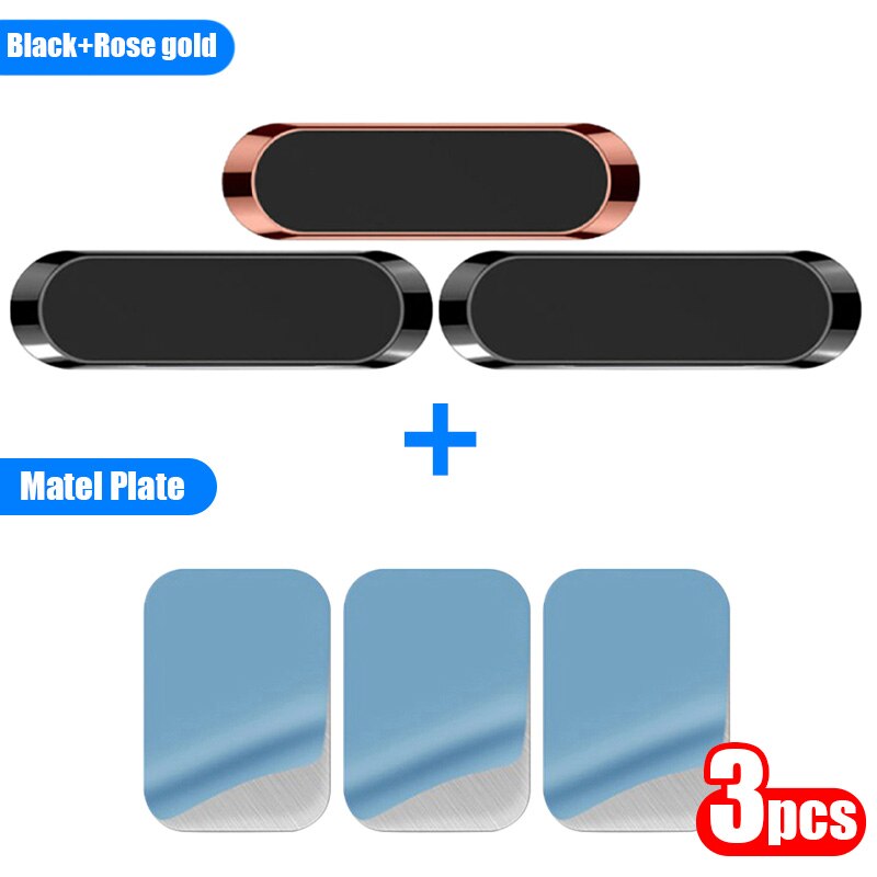 3 sztuk magnetyczny uchwyt samochodowy telefon automatyczny magnes góra telefon komórkowy stojak telefon GPS wsparcie dla iPhone Xiaomi Huawei Samsung: 08