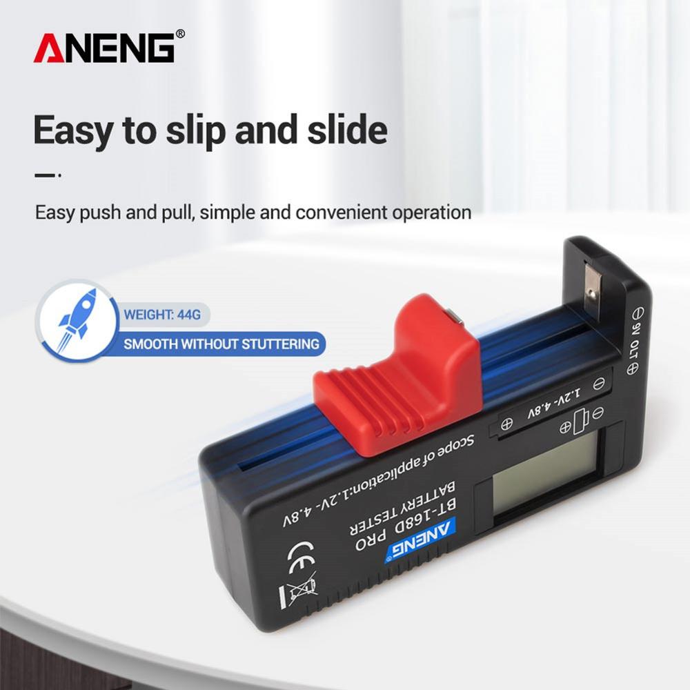 Digital Battery Tester LCD Display Check AAA AA Capacitance Diagnostic Tool Button Cell Universal Tester Battery Tester