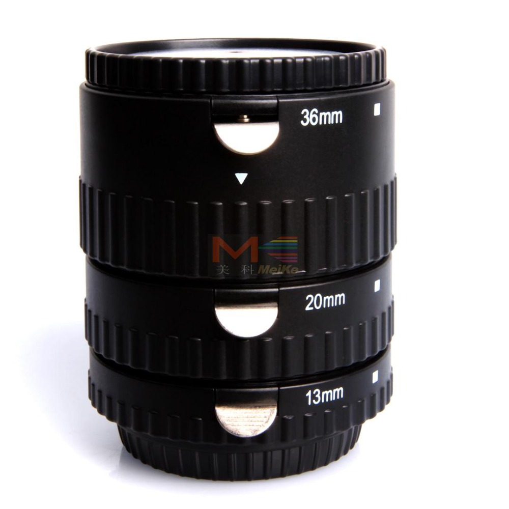 Meike MK-S-AF-B ABS Auto Focus AF Macro Extension Tube Set voor Sony Minolta EEN mount a99 a58 a350 a550 a77 a580 a200 a33