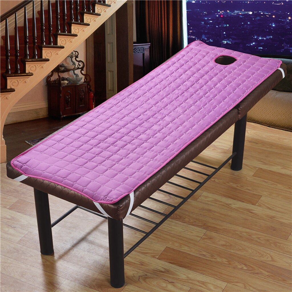 Matelas de Table de Massage SPA | Linge de lit, housse de matelas pour Salon de beauté avec trous de visage, lits adaptés à 75x28 pouces