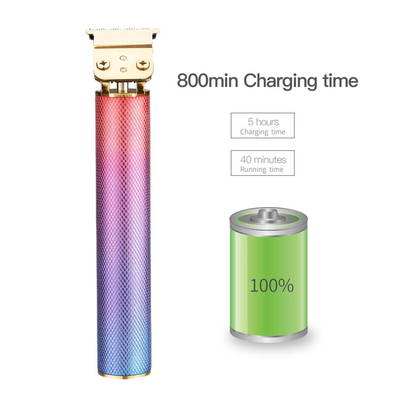 USB Rechargeable T9 Baldheaded Hair Clipper Cordless Shaver Trimmer 0mm Men Barber Hair Cutting Machine